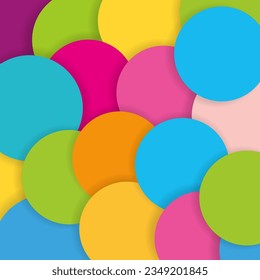 colored circle pattern background. square layout design template. Modern style illustration abstract geometric background