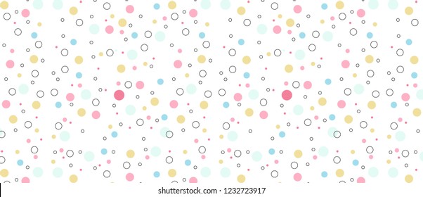 colored circle pattern. Geometry pattern for fabric. Textile background.