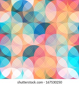 Colored Circle Seamless Pattern