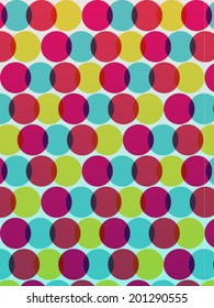Colored circle seamless pattern
