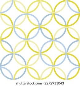colored circle seamless pattern. geometric pattern swatch vector illustration