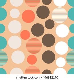 colored circle seamless pattern. Vector illustration