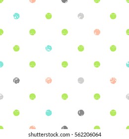 Colored circle seamless pattern. Vector illustration.