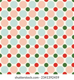Colored circle seamless pattern.Geometric background.
