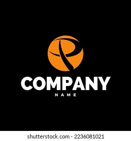 colored circle vector logo, on black background, top view. Perfect for your business logo and more.