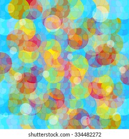 colored circles abstract geometric background vector illustration