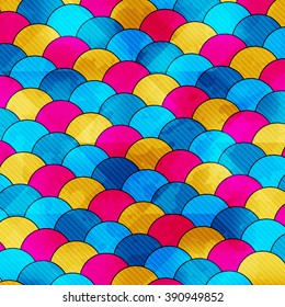 colored circles abstract geometric background vector illustration