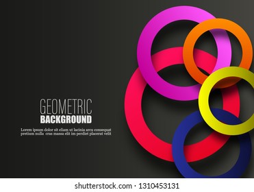 Colored circles on a gray background.
