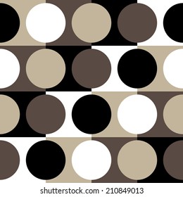 Colored circles on squares