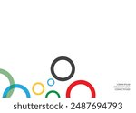 Colored circles on a white background. Texture.