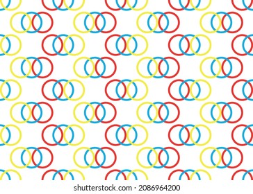 Colored circles on a white background.