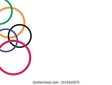 Colored circles on a white background. Vector graphics