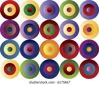 Colored circles pattern
