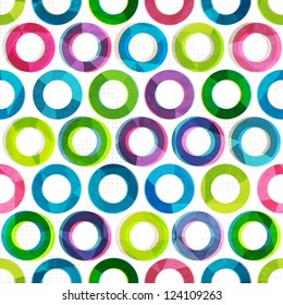 colored circles seamless pattern