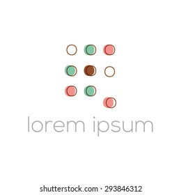Colored circles vector logo
