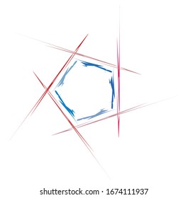 Colored circular and radial abstract mandalas, motifs, decoration design elements. Generative geometric and abstract art shapes