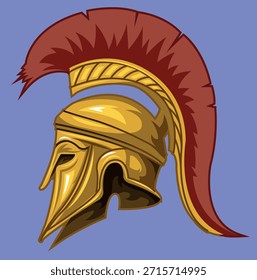 Colored classic 3D medieval knight helmet icon
