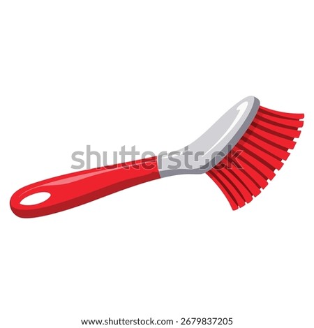 Colored cleaning brush icon isolated in vector style. Great for housekeeping, cleaning service, janitorial, maintenance, and professional visuals.
