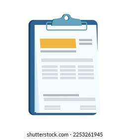 colored clipboard design over white
