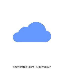 colored cloud icon, weather symbol. vector illustration.