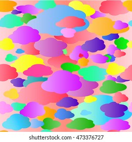 Colored Clouds Pattern