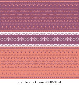 Colored collection of lace