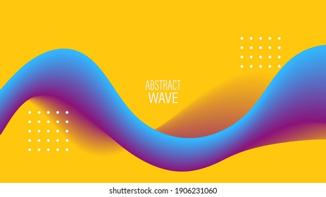 Colored colorful wave flow Abstract color gradient vector abstract background