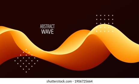 Colored colorful wave flow Abstract color gradient vector abstract background