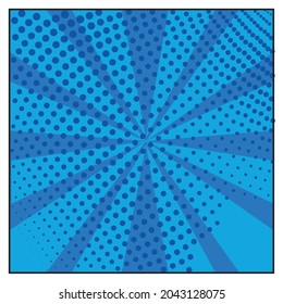 Colored comic page background with halftone effects