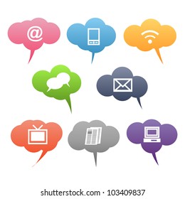 Colored communication symbols