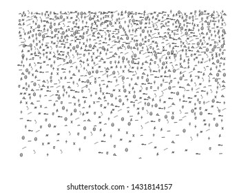 Colored confetti backgrounds. Hand drawn Egypt signs futuristic. Confetti new background bokeh.