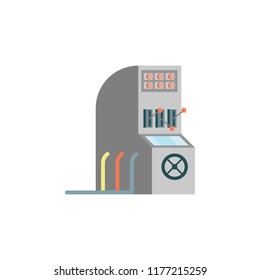 colored control panel production icon. Element of production for mobile concept and web apps illustration. Colored icon for website design and development, app development