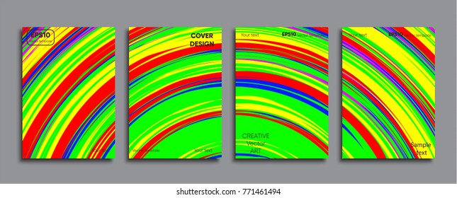 Colored cover, Creative cover design.