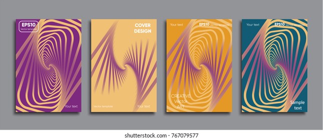 Colored cover design. Creative vector cover.