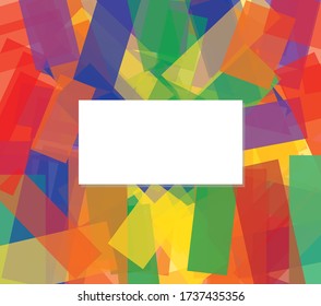 Colored cover of rectangles. Vector graphics.