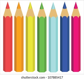 Colored Pencils Supplies Stock Illustrations, Cliparts and Royalty Free  Colored Pencils Supplies Vectors