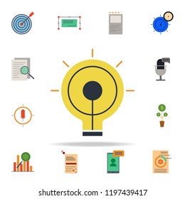 colored creative idea icon. marketing icons universal set for web and mobile