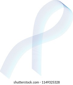 colored curved ribbon lines