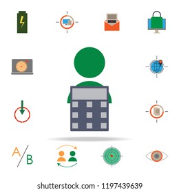 Colored Customer Lifetime Value Icon. Marketing Icons Universal Set For Web And Mobile