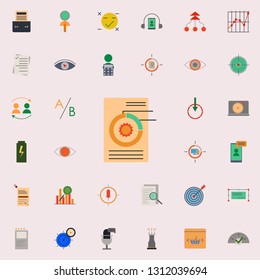 colored data analysis icon. marketing and business and digital marketing icons universal set for web and mobile