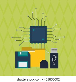 colored data center graphic design, vector illustration