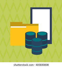 colored data center graphic design, vector illustration