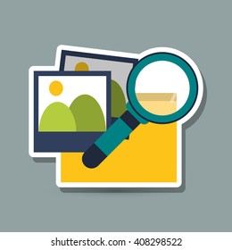 colored data center graphic design, vector illustration