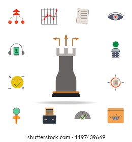 colored decision icon. marketing icons universal set for web and mobile