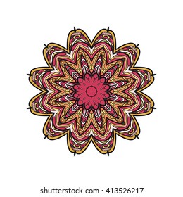 Colored decorative mandala.