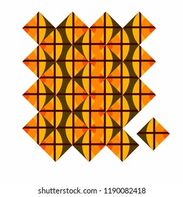 Colored decorative ornament in vector