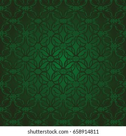 Colored Delicate Seamless Flower Pattern in Islamic style. Stained-glass window in East motif. Vector illustration
