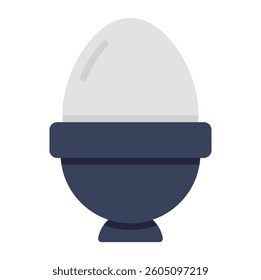 A colored design icon of boil egg