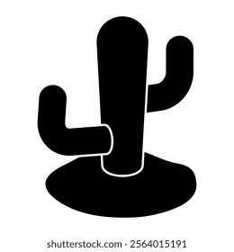 A colored design icon of cactus