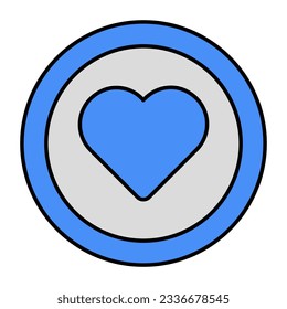 Un icono de diseño de colores del chip del casino